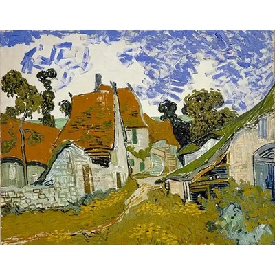 Obrazy - Gogh, Vincent van: Ulice v Auvers - reprodukce obrazu