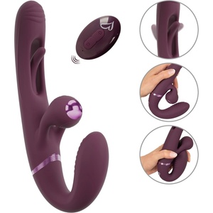 Javida RC Strapless Strap-On With Flicking Tongue Purple