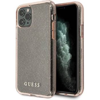 GUESS Калъф Guess Glitter Circle за iPhone 11 Pro, Pink (GUE000762)