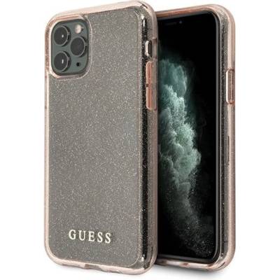 GUESS Калъф Guess Glitter Circle за iPhone 11 Pro, Pink (GUE000762)