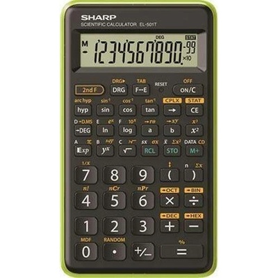 SHARP Kalkulačka vědecká EL-501TBWHL, zlatá, 146 funkcí, SHARP