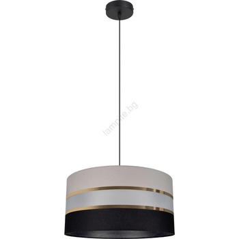 BELIS Полилей на въже CORAL 1xE27/60W/230V черно-сива (BE0209)