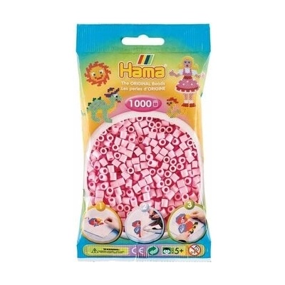 HAMA korálky světle růžové MIDI - 1000 ks