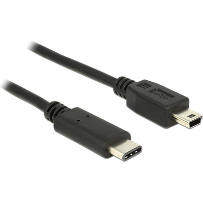 Delock Кабел USB Type-C 2.0 щепсел USB 2.0 щепсел тип Mini-B 0, 5 м черен
