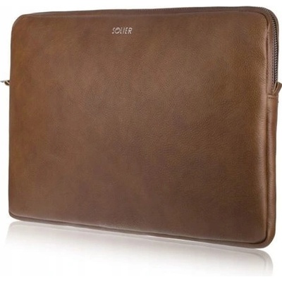 Solier kožené púzdro na notebook do 15" Čierny Solier SA23As1