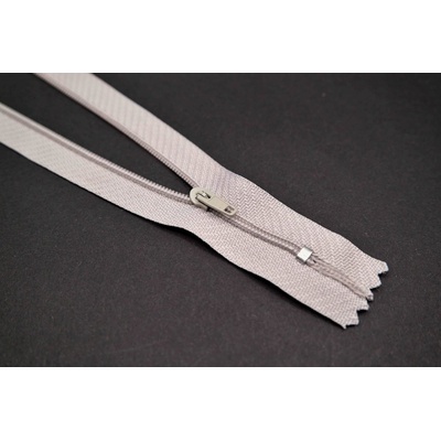 Nedeliteľný jemný plastový špirálový zips (veľkosť číslo 3) rôzne farby - dĺžka 12 cm - 60 cm 22 cm Holubičia šedá