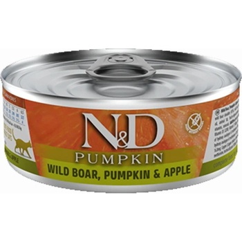 Farmina, N& D Pumpkin N& D Cat Pumpkin Boar& Apple консервирана храна за котки - 0.07кг