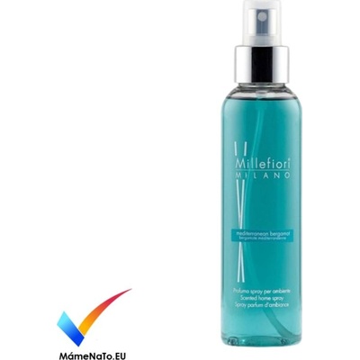 Millefiori Bytový sprej Mediterranean Bergamot, Natural, 150 ml