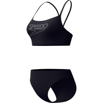 Speedo Дамски комплект бикини Speedo Women's Endurance+ Logo Thin Strap Two Piece Bikini - Anthracite - размер 38 (EU) (150-6088-0114)