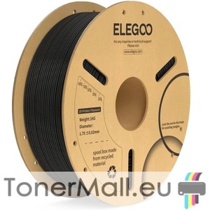 Elegoo PLA филамент Elegoo PLA Plus, 1.75 mm, 1.0 kg, Black - tonermall