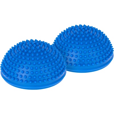 REBEL ACTIVE Senzorické polgule s výčnelkami rehabilitačné, sada 2 ks, modrá farba,