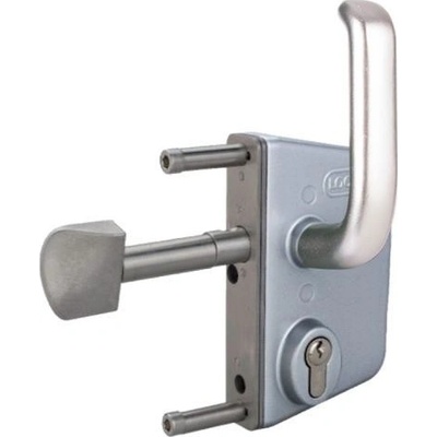 LOCINOX LSKZ ZILV - komplet zámkové krabice pro profil 60 mm, pro posuvné brány, stříbrný LSKZ6060U2L_ZILV
