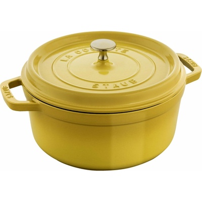 Staub Litinový hrnec s poklicí Cocotte, Ø 26 cm / 5,2 l, citronová 1029024