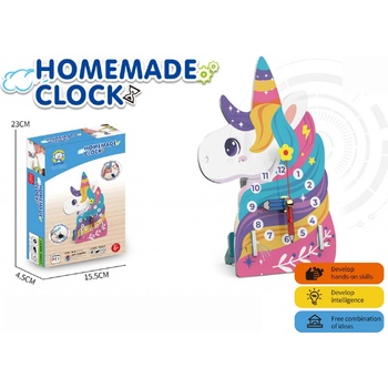 Wiky Stavebnice hodiny jednorožec
