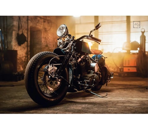 Ceduľa Authentic Motorbike