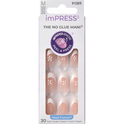 KISS Nalepovací nehty ImPRESS Nails Fearless 30 ks