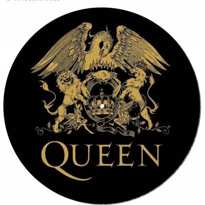 CurePink Podložka na talíř gramofonu Queen: Logo průměr 30.5cm GP85846 – Zbozi.Blesk.cz