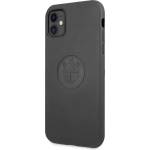BMW Signature Leather Embossed Logo Leather Case - кожен кейс (естествена кожа) за iPhone 11 (черен)