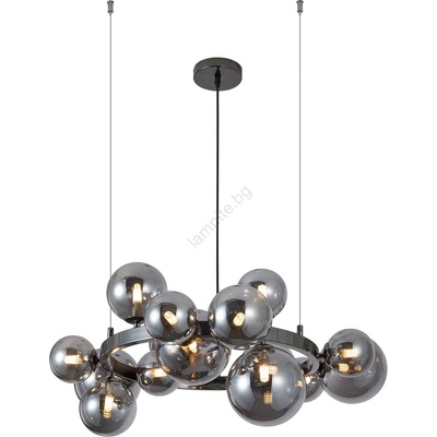 WOFI 5014-1505W - LED Пендел VILLA 15xG9/3W/230V черен (W4405)