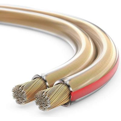 Sonero 50 meters 2x4.00mm2 CCA speaker cable / speaker cable, color: transparent, 50 m - S-SC2400T-50