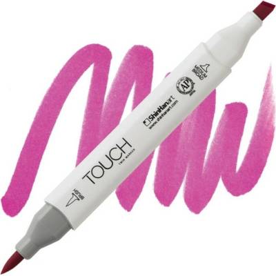 Lihová fixa TOUCH oboustranná Brush & Chisel, Vivid reddish purple (RP86)