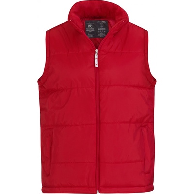B&C Bodywarmer Pánska prešívaná vesta JM930 Red