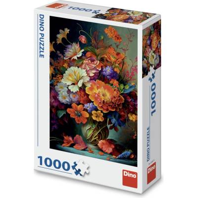 Dino Toys Květiny ve váze 1000 dílků