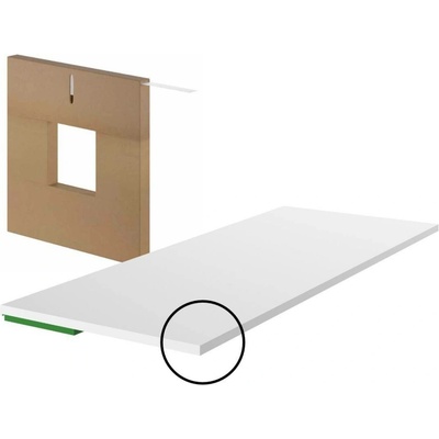 Samolepicí PVC lišta 50 x 1,5 mm bez praporku bílá – role 50 m