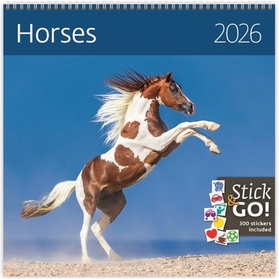 Horses nástěnný 2026