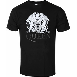 ROCK OFF мъжка тениска Queen - Crest Diamante logo - ЧЕРЕН - ROCK OFF - QUTS19MB-A