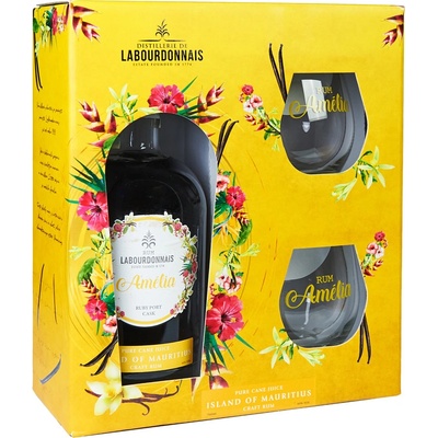 Labourdonnais Amélia 40% 0,7 l (žluté dárkové balení 2 sklenice)