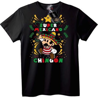 NOONEBRAND Тениска Super Mexicano Chingón - XXS, White