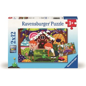 Ravensburger - Puzzle 2x12 The magical world of fairy tales - 1 - 39 piese