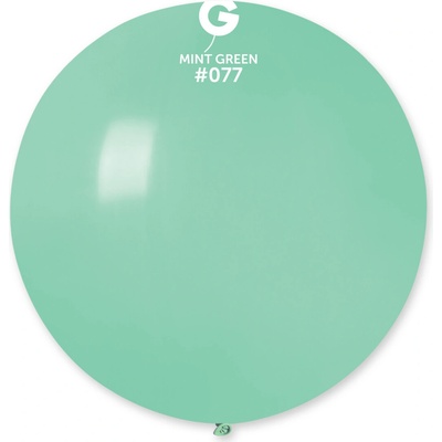 Svet balonku Guľatý pastelový balónik 80 cm zelená mäta