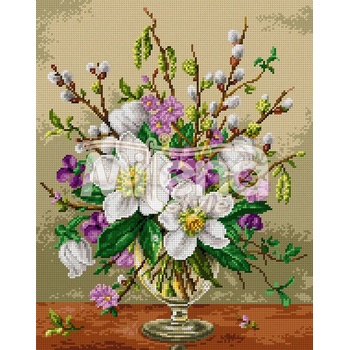 Image 1 of Milena Style Ваза с бели цветя конци Ariadna 1: 1