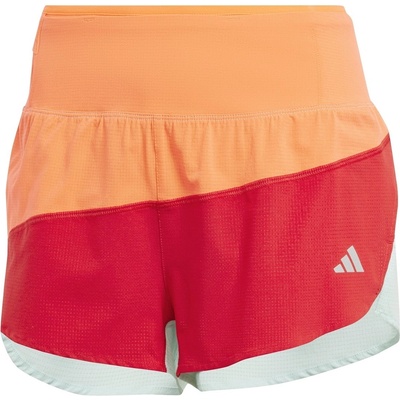 adidas Дамски къси панталони Adidas New York City Running Split Shorts Womens - Red/Scrlt/Aqua