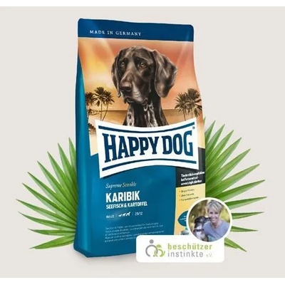 Happy Dog Sensible Karibik - с морска риба, банани и картофи 11kg