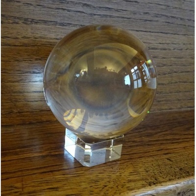 Křišťálová koule s podstavcem 8 cm