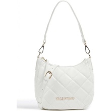 Valentino bags prošívaná kabelka Ocarina optic white bílá