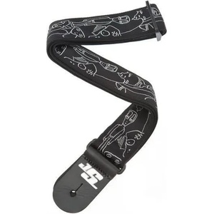 D'Addario 50JS05 Joe Satriani Silver Sketches Колан за китара