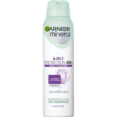 Garnier Mineral 6 in 1 Protection 48h Floral Fresh - Дезодорант против изпотяване 150мл