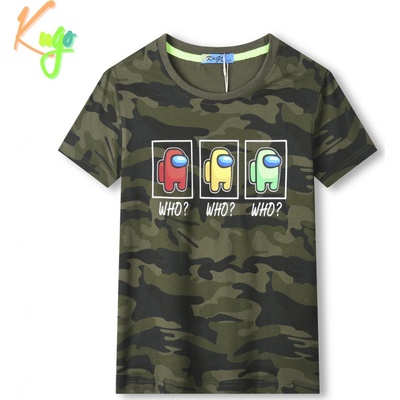 Kugo chlapecké triko TM9217 khaki