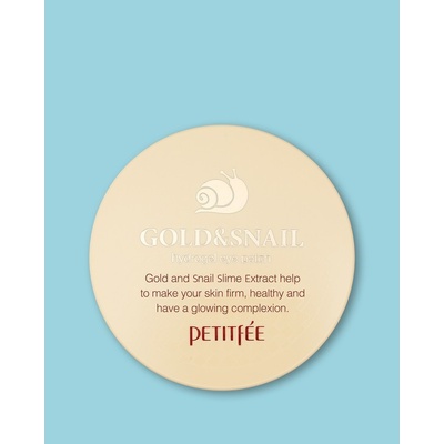 Petitfee & Koelf Gold & Snail Hydrogel Eye Patch Gélové očné náplaste na báze zlata a slimáka 60 x 84 g