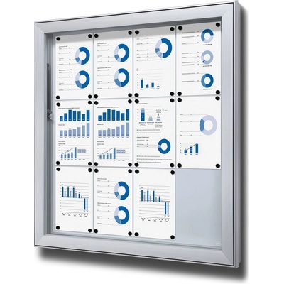 Jansen Display Venkovní uzamykatelná informační vitrína 12 x A4 – Zboží Mobilmania