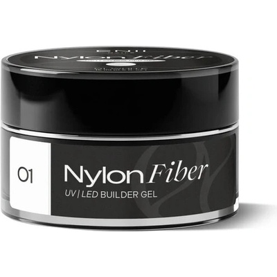 Nylon Fiber stavebný Uv Led gél white 01 15 ml