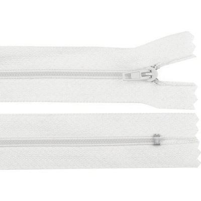 Spirálový zip šíře 3 mm délka 40 cm pinlock 101 bílá