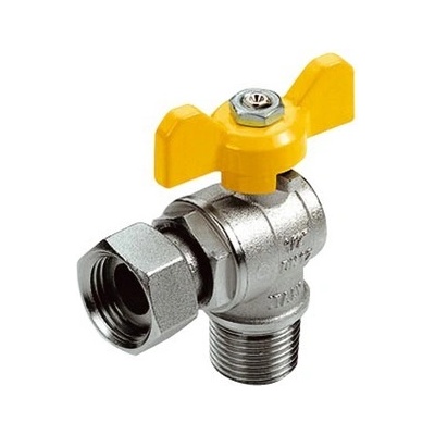 Tieme 1/2" x 1/2" plynový kulový kohout rohový ŠM motýl