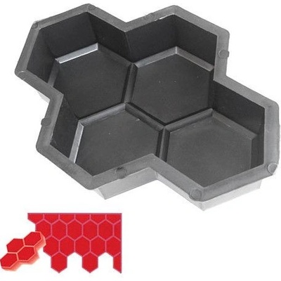 Forma na zámkovou dlažbu - Plástev medu 6 cm