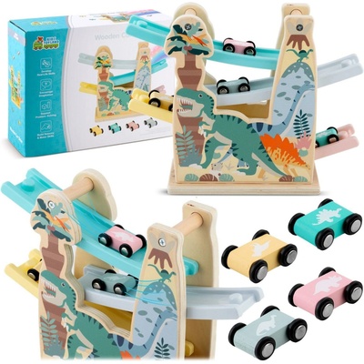 Ricokids Drevená autodráha RK-867 dinosaury