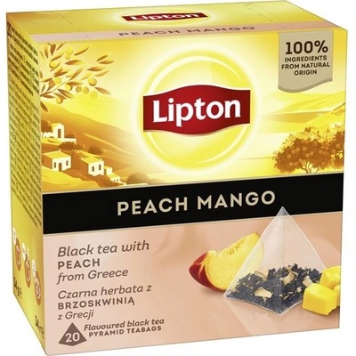 Lipton Černý čaj pyramidy broskve mango 20 x 1,7 g